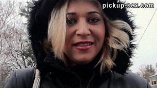 Amateur Linda Ray flashes her tits and pounded for some money - porn video