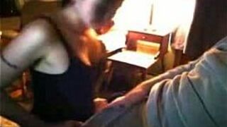 Sexy wife gives blowjob and rides on cock - porn video