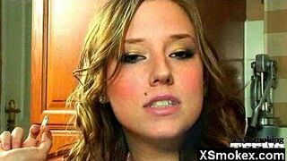 Enchanting Smoking Milf Pounded - porn video