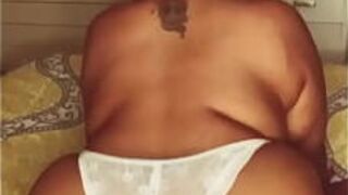 Hot Ebony Babydoll White Panty - porn video