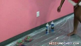 A real messy xmas girl - porn video