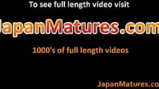 Horny japanese mature babes sucking - porn video
