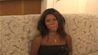 Hot black girl handling a big cock - porn video