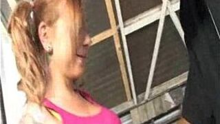 Blonde Teen Sucking Black For Her Ticket - porn video