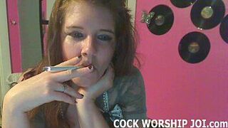 I want you to smoke a cig with me - porn video