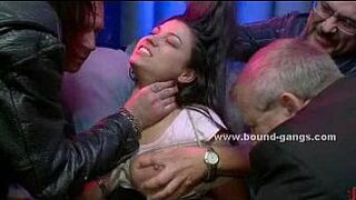 make fun of woman in gangbang - porn video