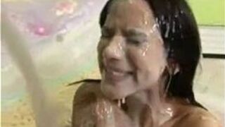 Massive Cumshot on teen - porn video